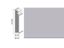 Плинтус Плинтус Dollken Cubu Flex life Hamburg Style 100 W199 Серебряный фото 1 | FLOORDEALER